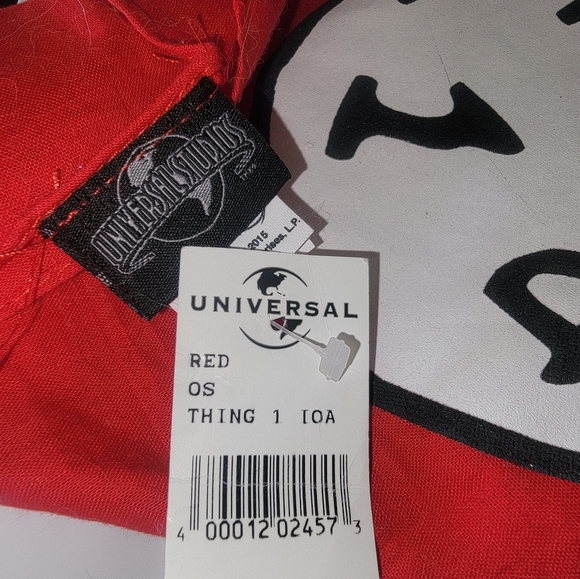 NWT Cat In The Hat Thing 1 Islands of Adventure Dog Bandana - Picture 2 of 4